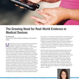 The Growing Need for Real-World Evidence in Medical Devices