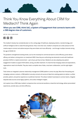 Think You Know Everything About CRM for Medtech? Think Again.
